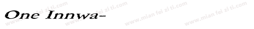One Innwa字体转换